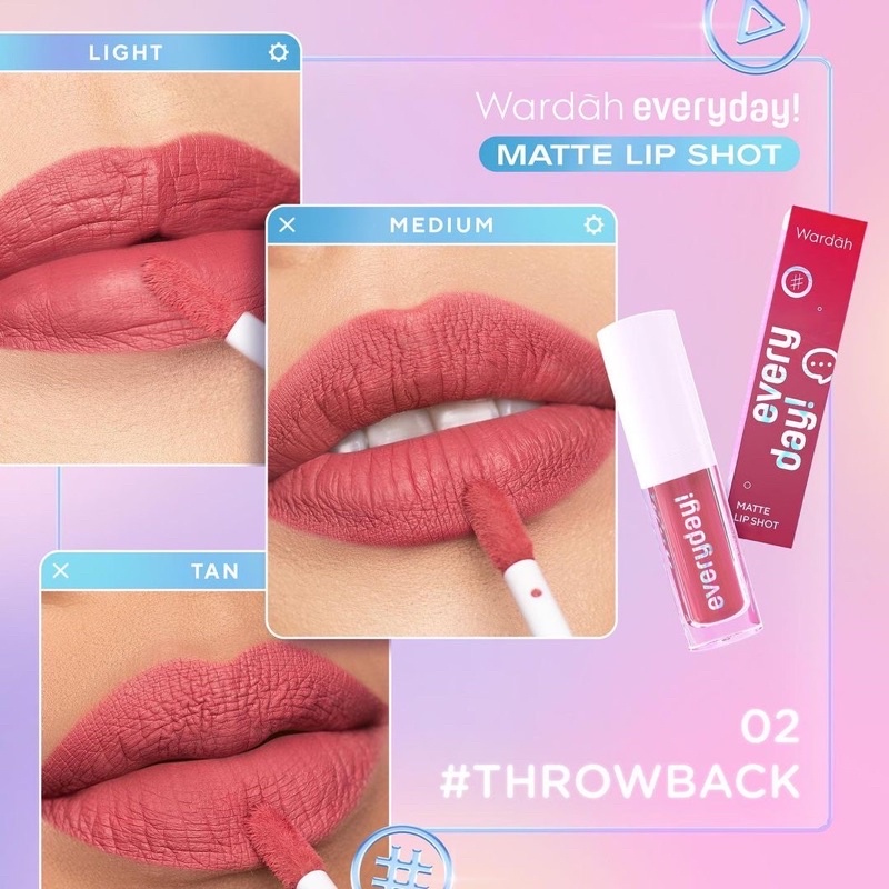 Wardah Everyday Matte Lip Shot - 02 Throwback