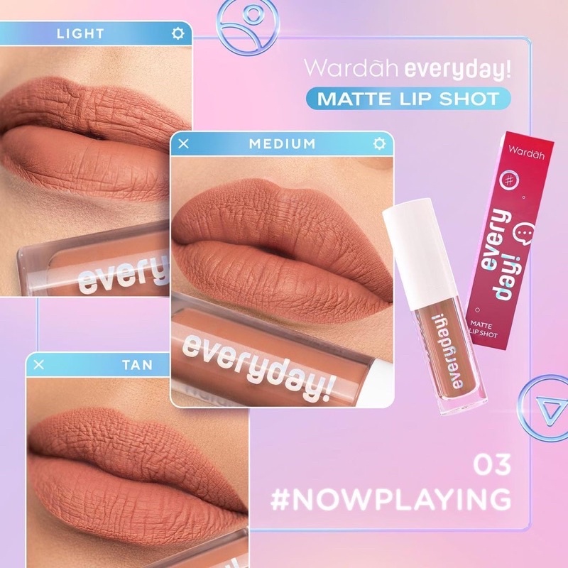 Wardah Everyday Matte Lip Shot - 03 Nowplaying