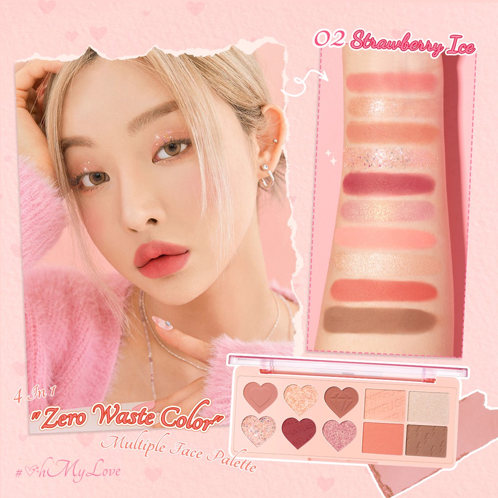 Pinkflash Multi Face Pallet PF-M02 #02 Strawberry Ice