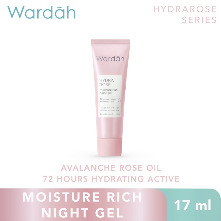 Wardah Hydra Rose Moisture Rich Night Gel 17ml *