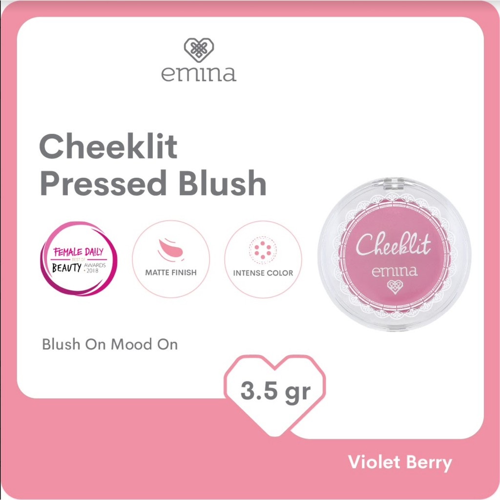 Emina Cheek Lit Pressed Blush Violet Berry 3,5gr