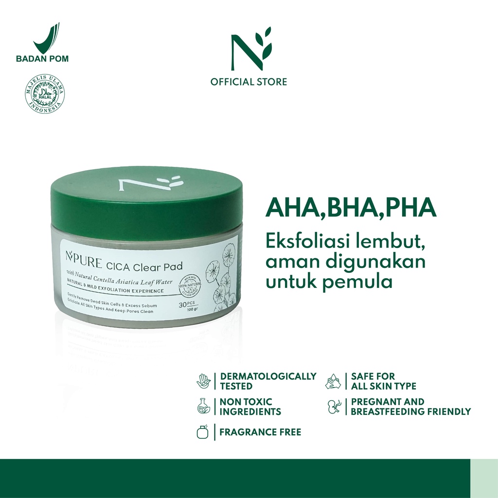 Npure Cica Clear Pads Jar 100gr