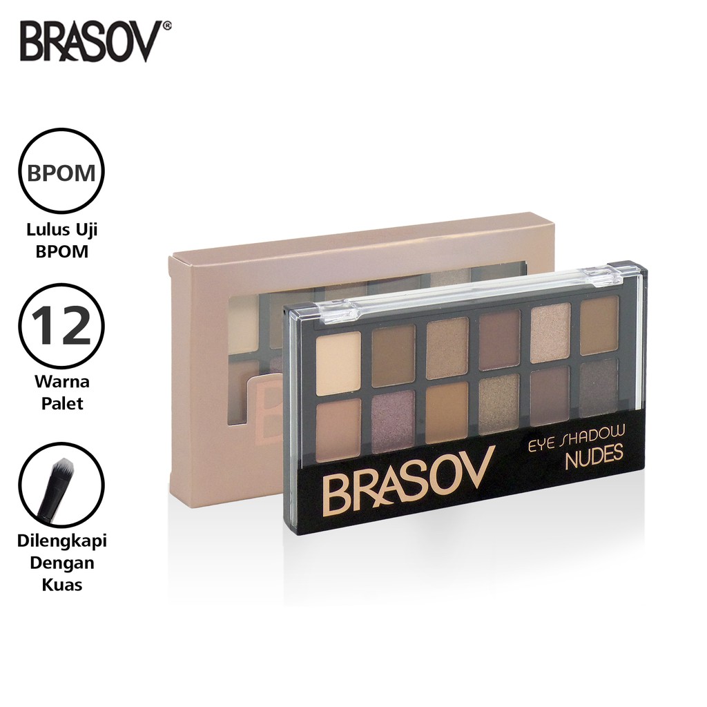 Brasov Eyeshadow Pallete Nudes (12 Colors)
