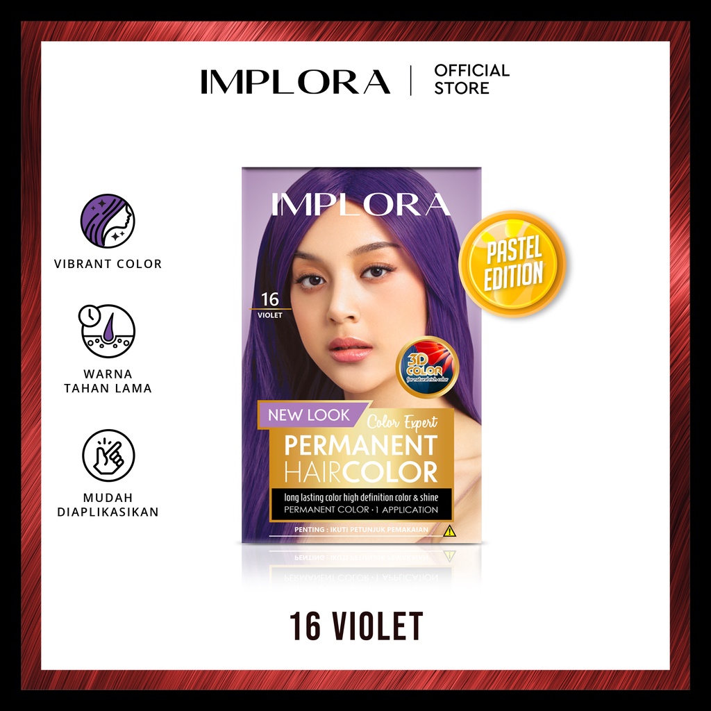 Implora Permanent Hair Color 16 VIOLET (Semir Rambut)