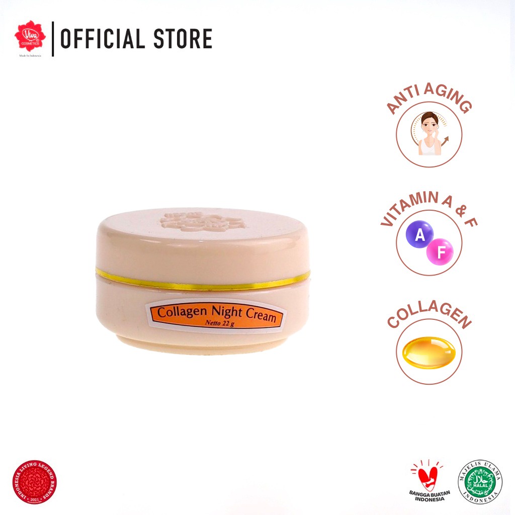 Viva Queen Collagen Night Cream 22gr