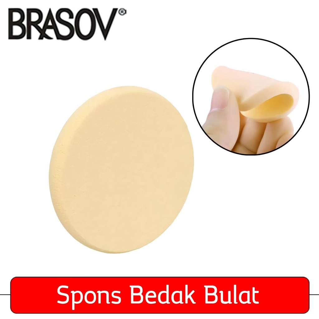 Brasov Spons Bedak Puff Bulat