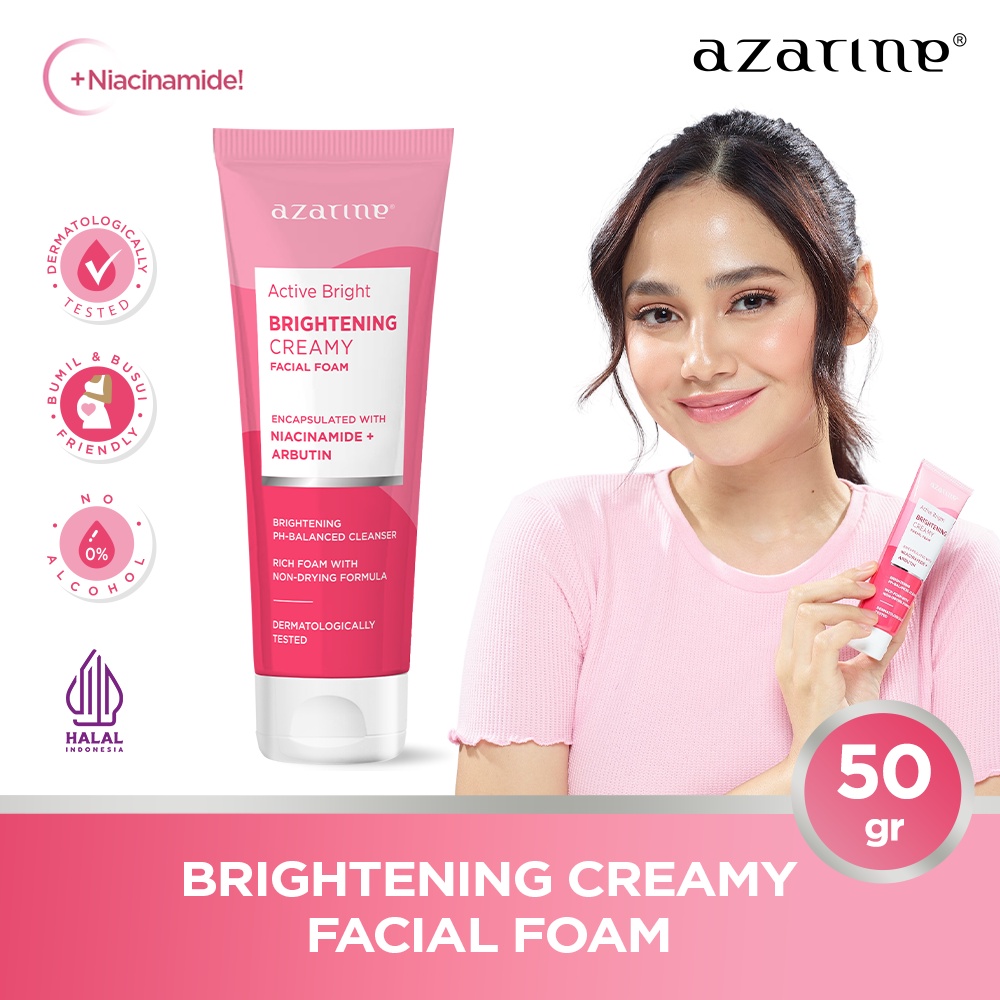 Azarine Active Bright Brightening Creamy Facial Foam