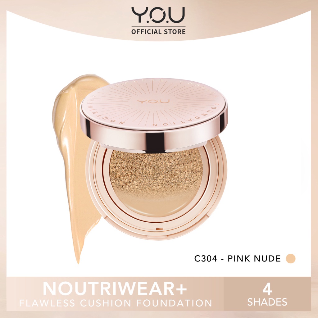 YOU Noutriwear+ Flawless Cushion Foundation Full Size - C304 Pink Nude