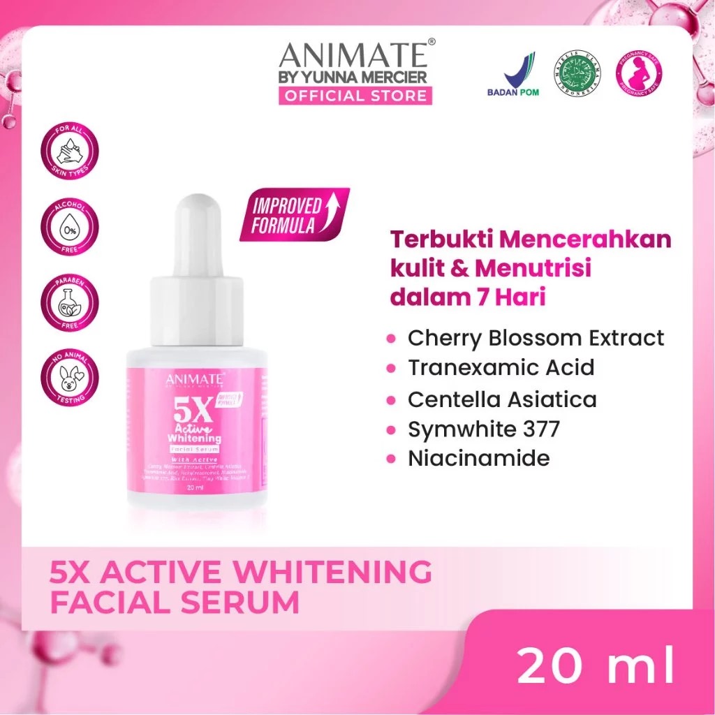 Animate 5X Active Whitening Facial Serum 20ml