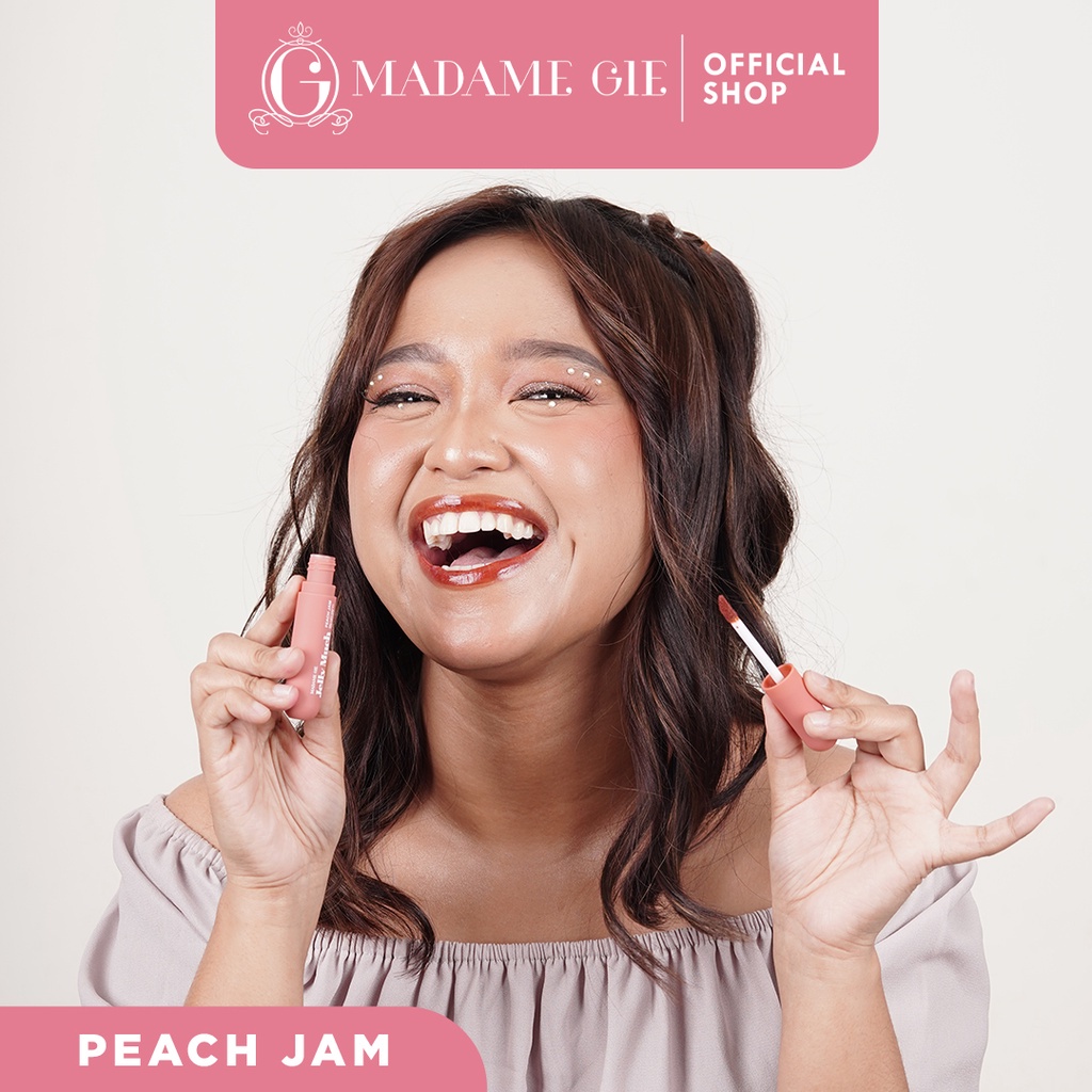 Madame Gie Jelly Much Gel Lip Tint - 01 Peach Jam
