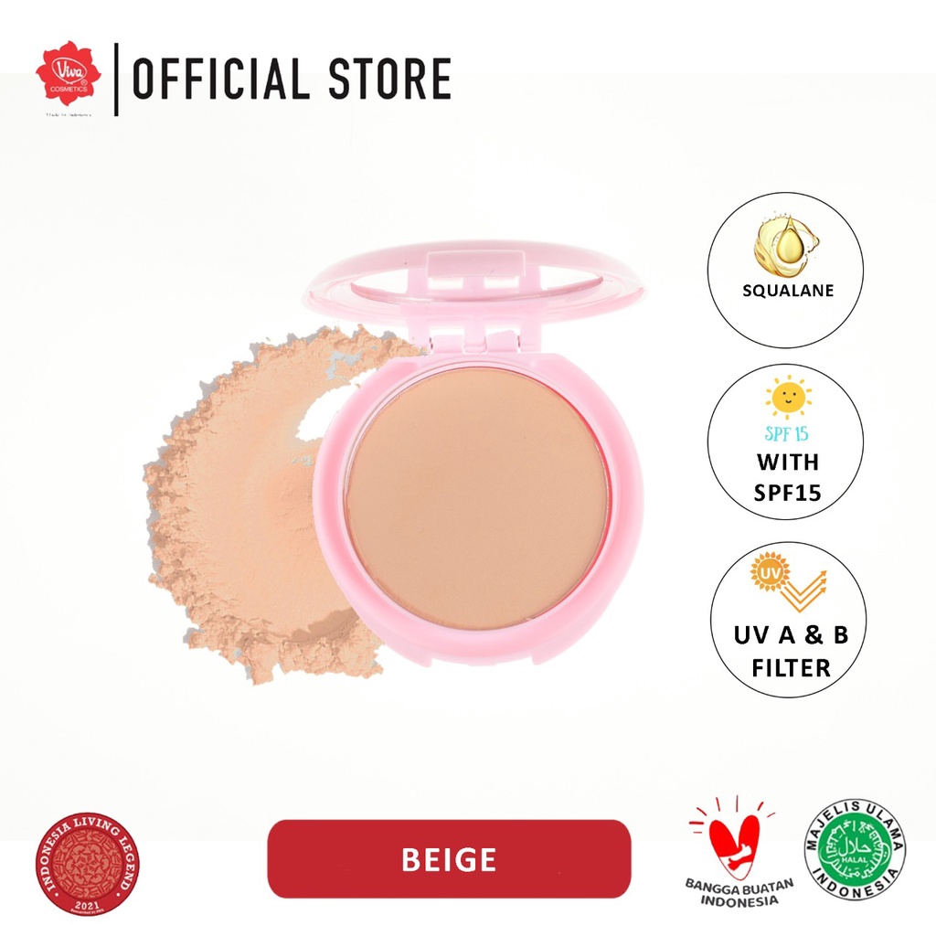 Viva Bright Beauty Compact Powder SPF15 - 3 Beige