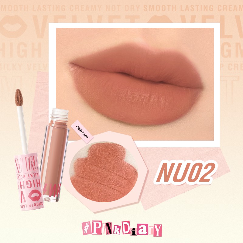 Pinkflash Silky Velvet Lip Cream PF-L04 - NU02