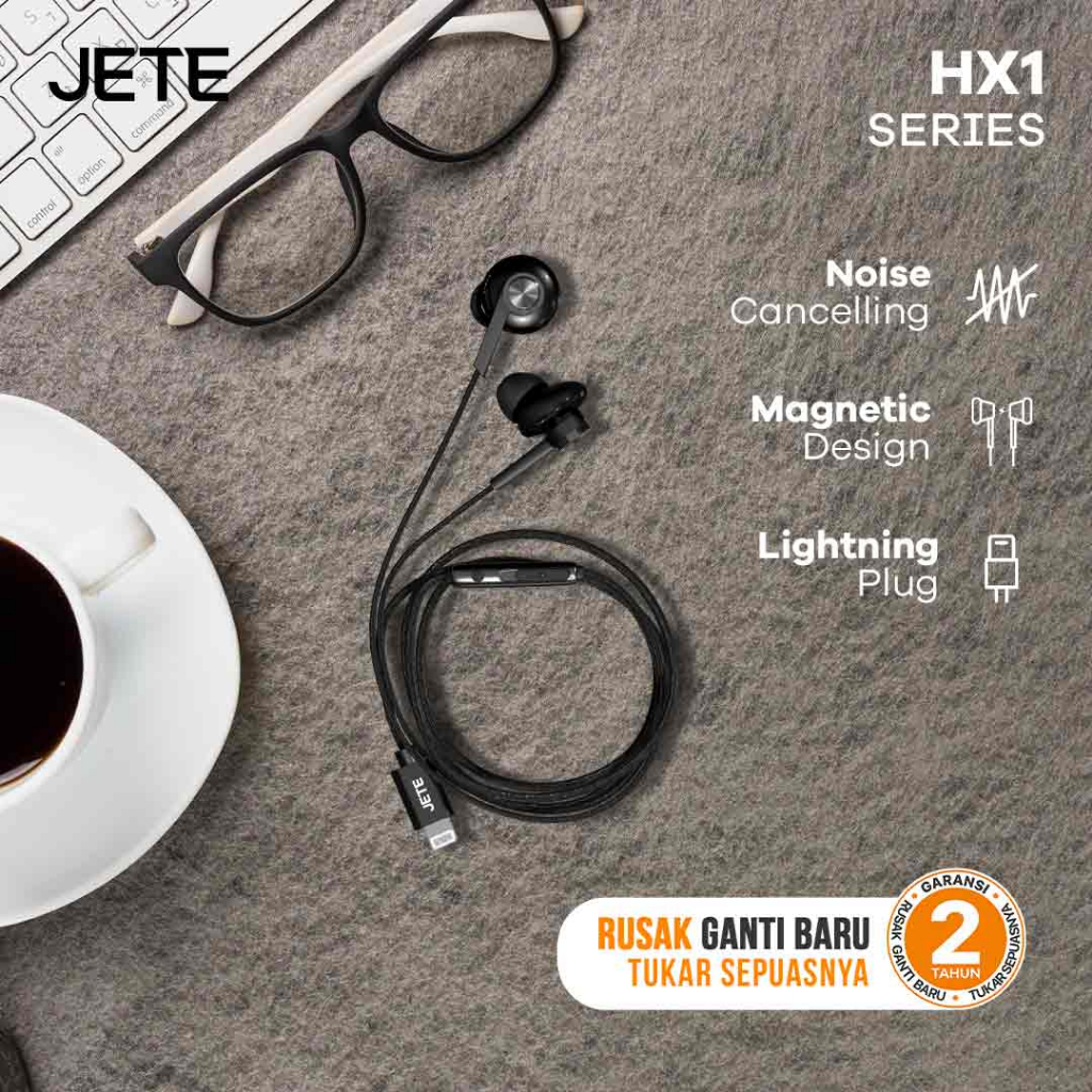 JETE Handsfree HX1 - Colokan Lightning