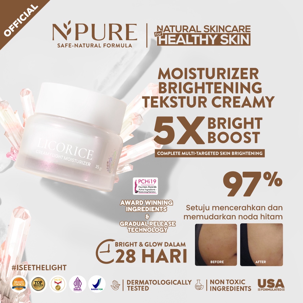 Npure Licorice Creamy Light Moisturizer 30gr
