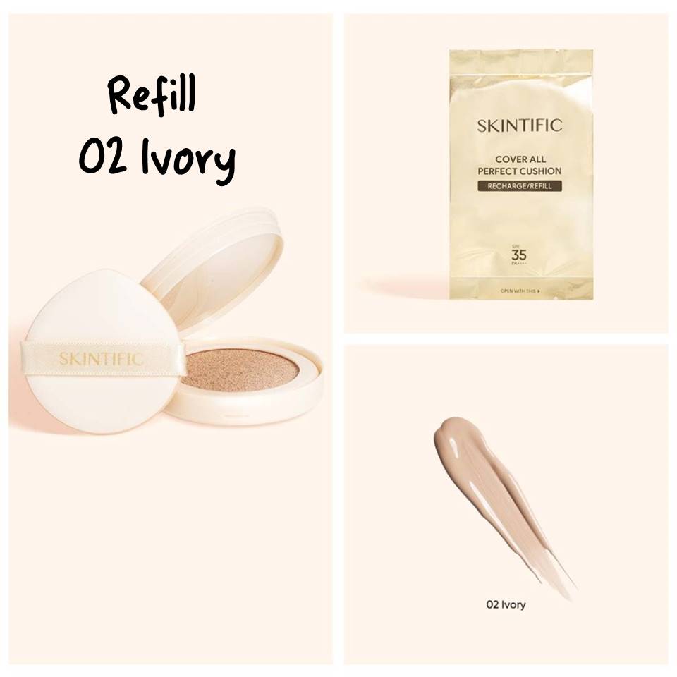 Skintific Cover All Perfect Cushion Refill - 02 Ivory