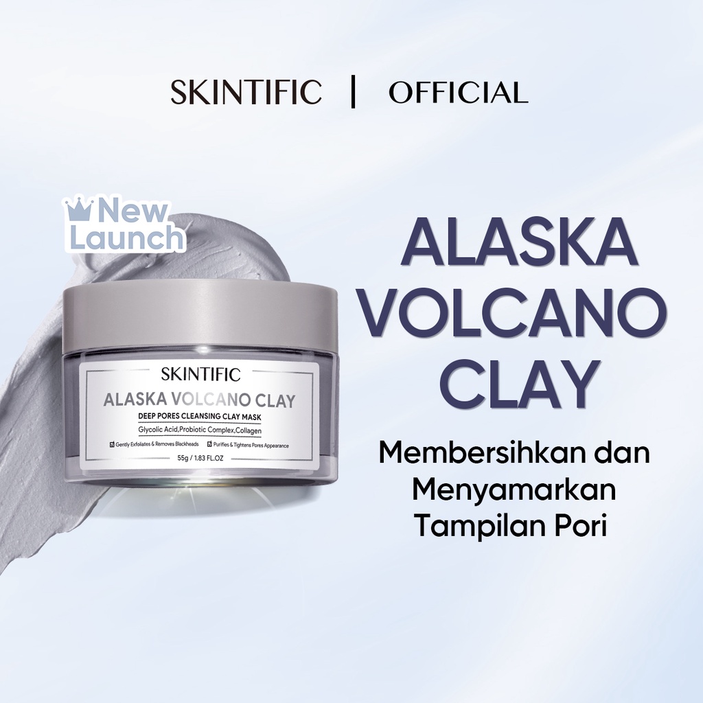 Skintific Alaska Volcano Deep Pores Cleansing Clay Mask 55gr