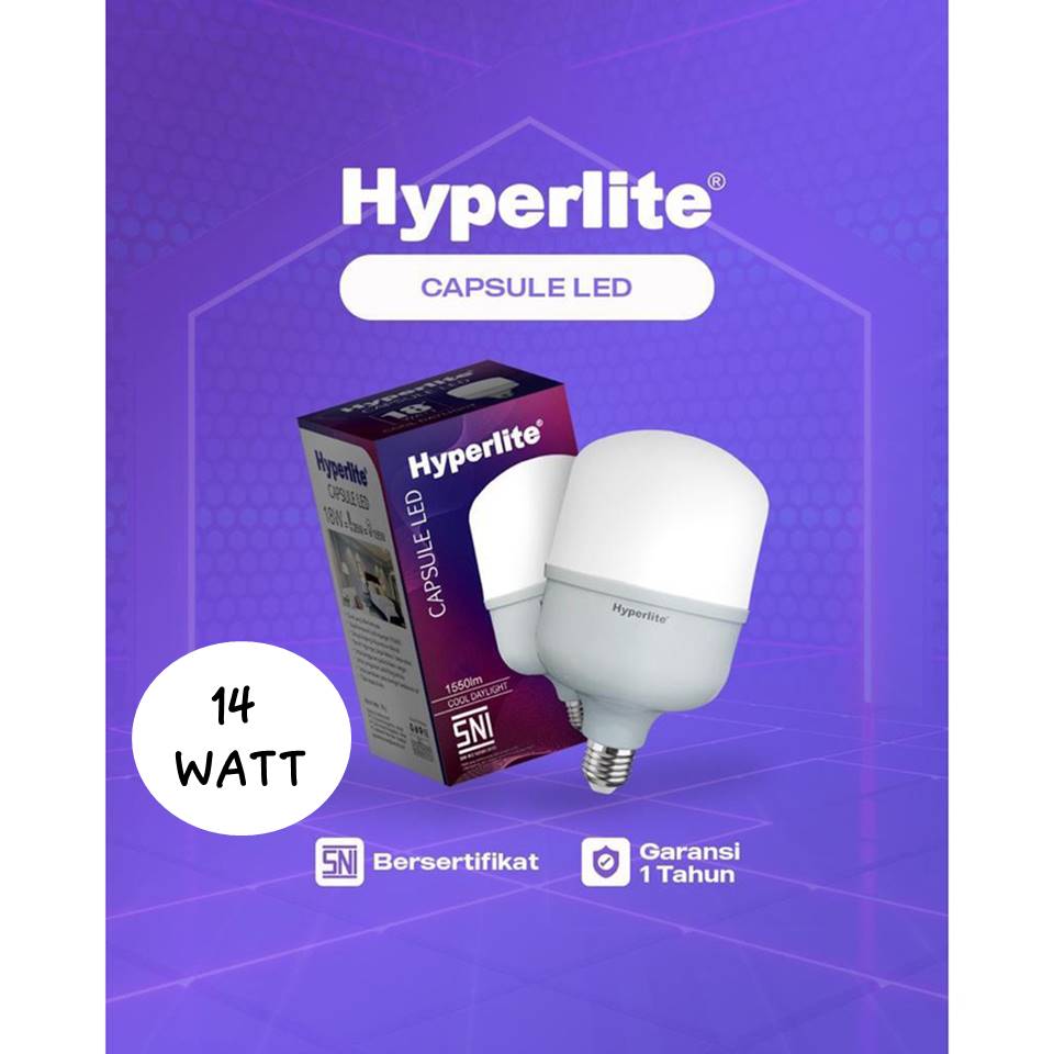 Hyperlite Capsule LED 14W CDL 14 Watt (Lampu Kapsul)