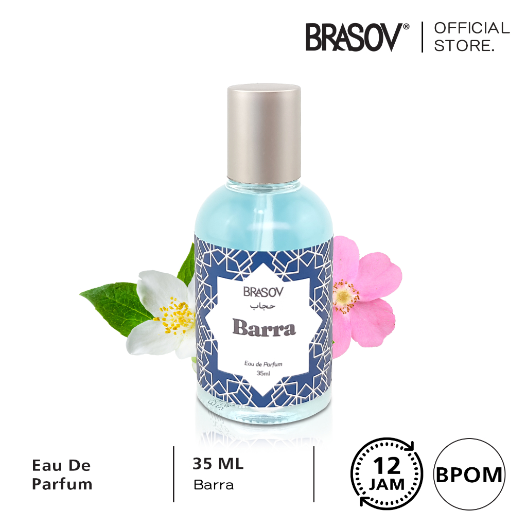 Brasov Hijab Parfum EDP 35ml - Navy Barra (Floral/Amber)
