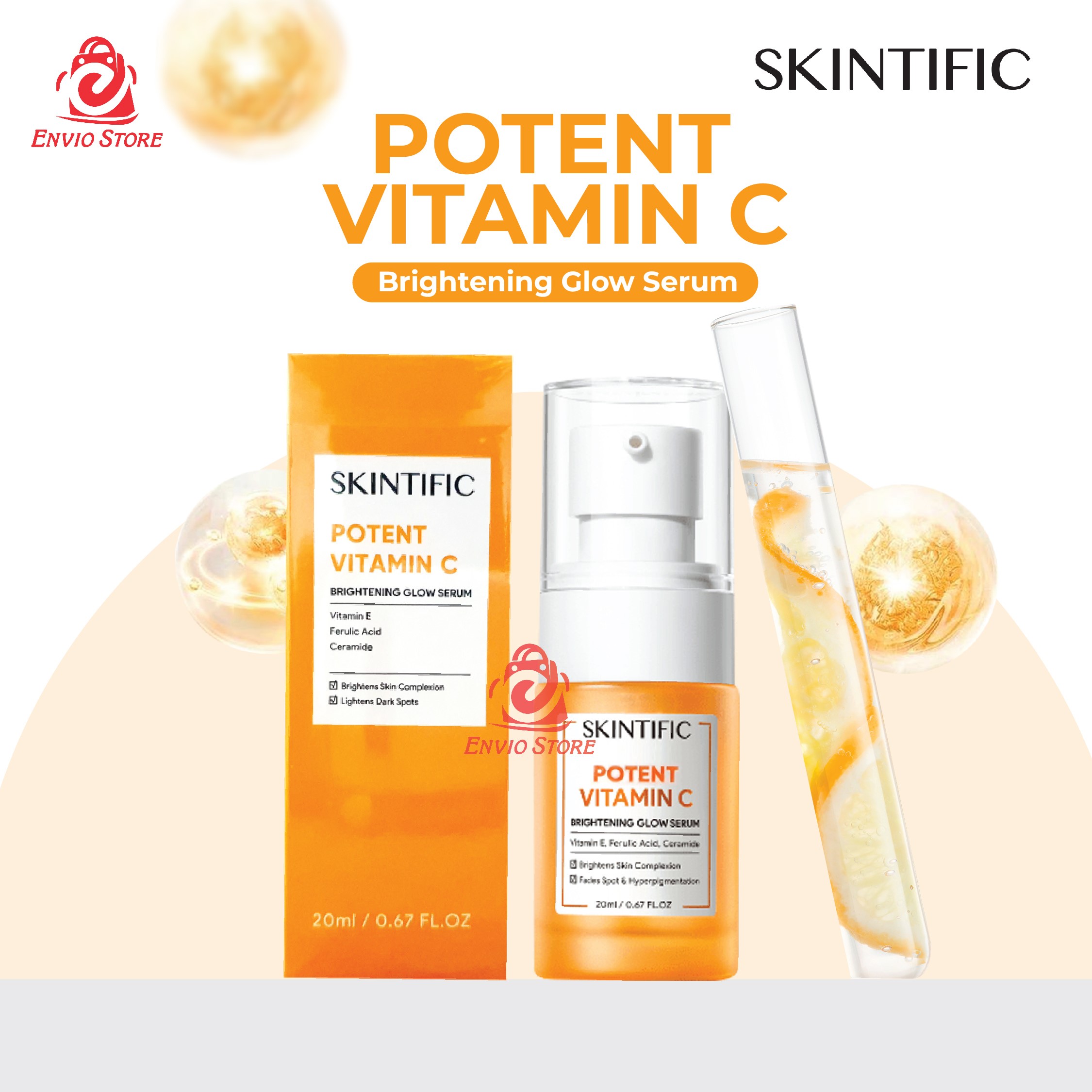Skintific Potent Vitamin C Brightening Glow Serum 20ml