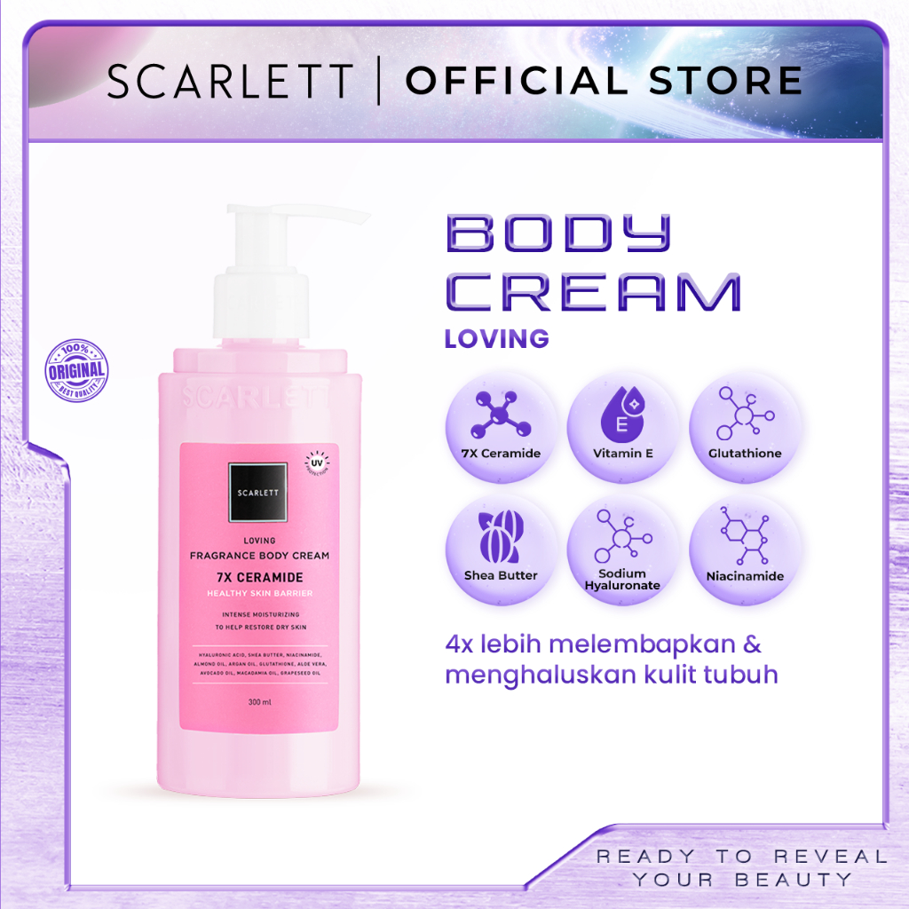 SCARLETT Fragrance Body Cream Loving 300ml