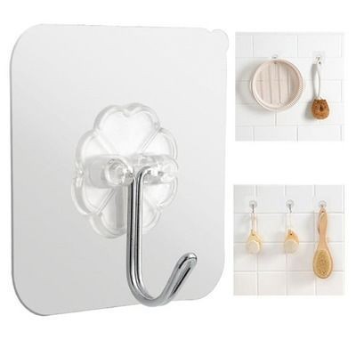 Magic Hook J Transparan (Gantungan Dinding Besi)