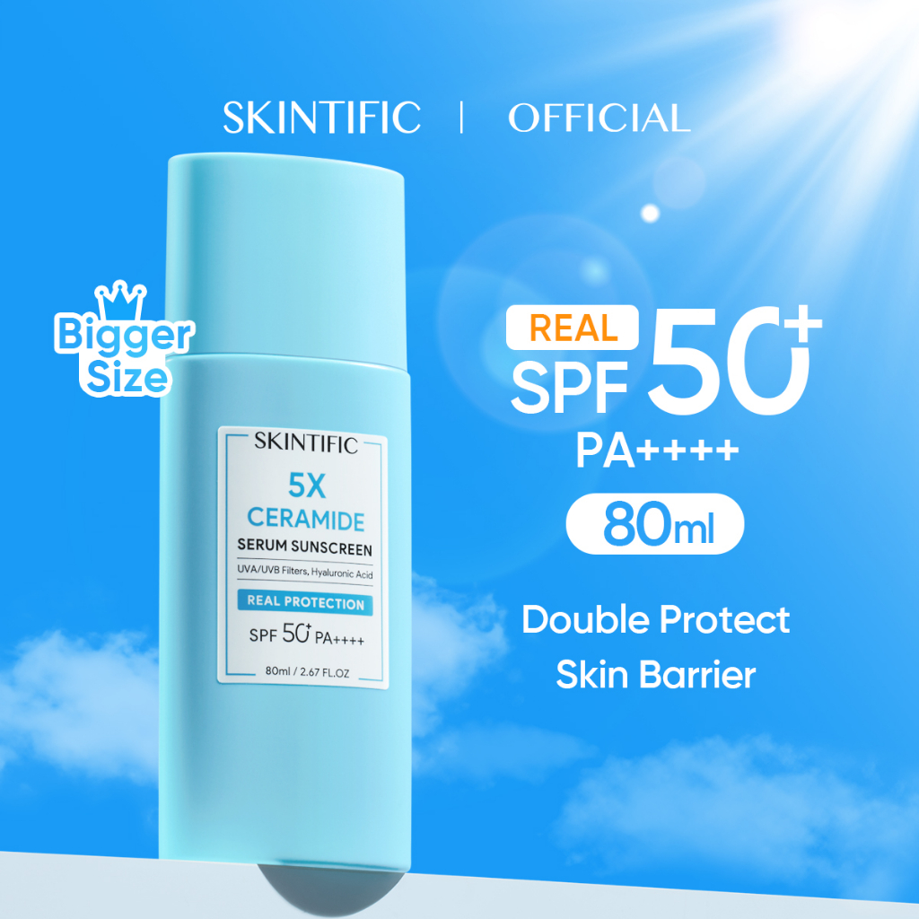 Skintific 5X Ceramide Serum Sunscreen SPF 50 PA++++ 80ml