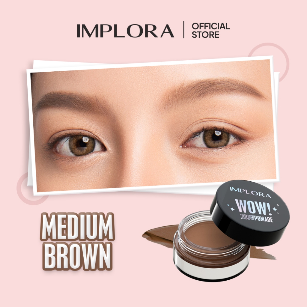 Implora WOW! Brow Pomade 2,5gr - Medium Brown