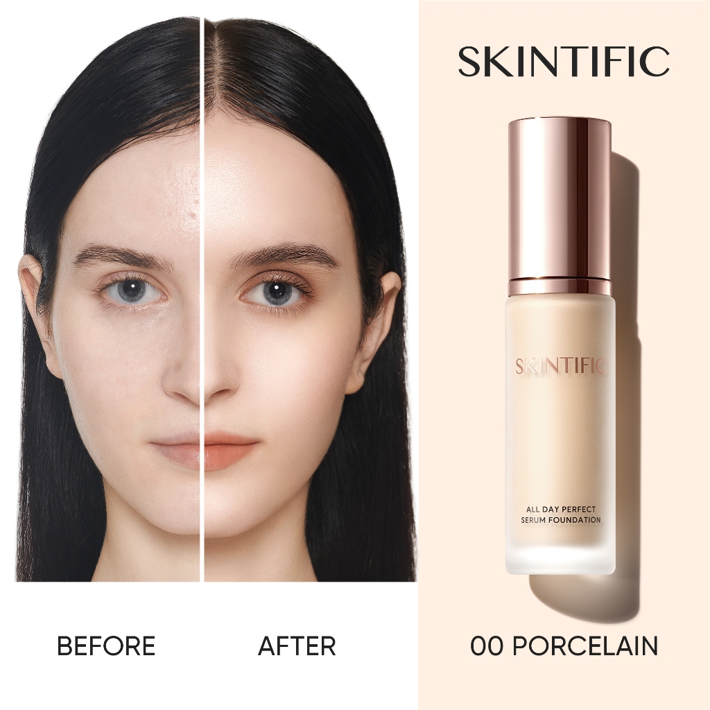 Skintific All Day Perfect Serum Foundation 25ml - 00 Porcelain
