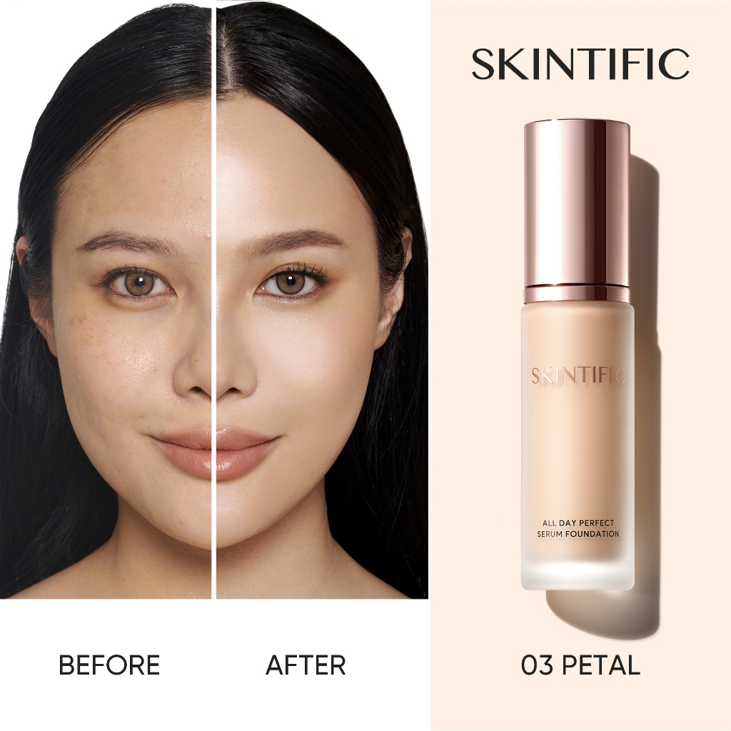 Skintific All Day Perfect Serum Foundation 25ml - 03 Petal