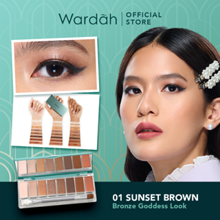 Wardah Exclusive Eyeshadow Pallete - 01 Sunset Brown