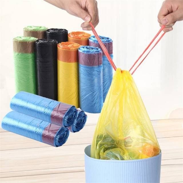 Kantong Plastik Sampah +Tali (1Roll 15plastik)
