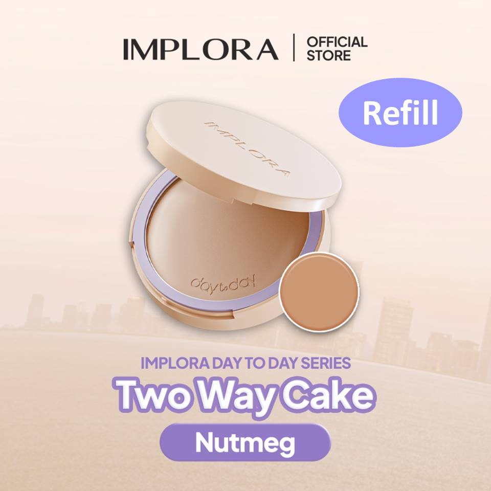 Implora Day to Day Series Two Way Cake REFILL - 06 Nutmeg