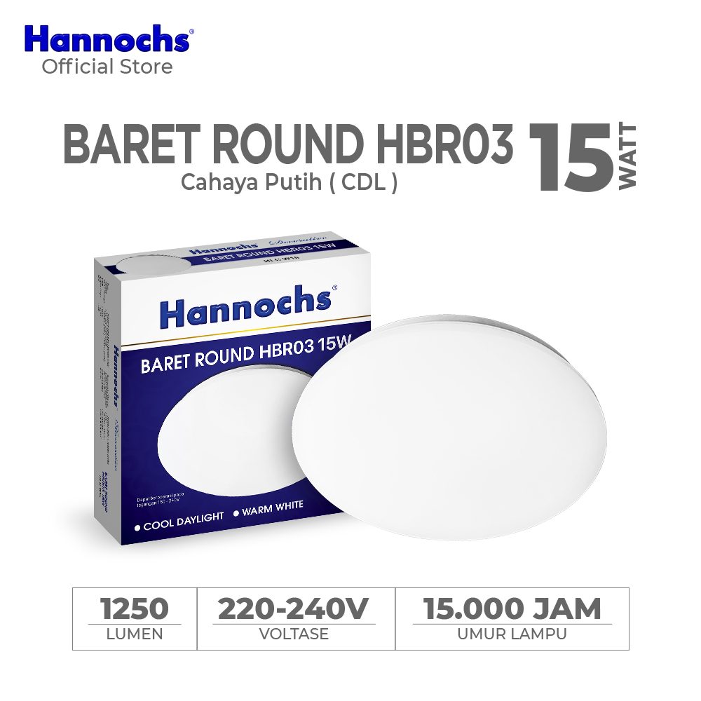Hannochs HBR03 Mini Baret Round LED CDL 15 Watt (15W)