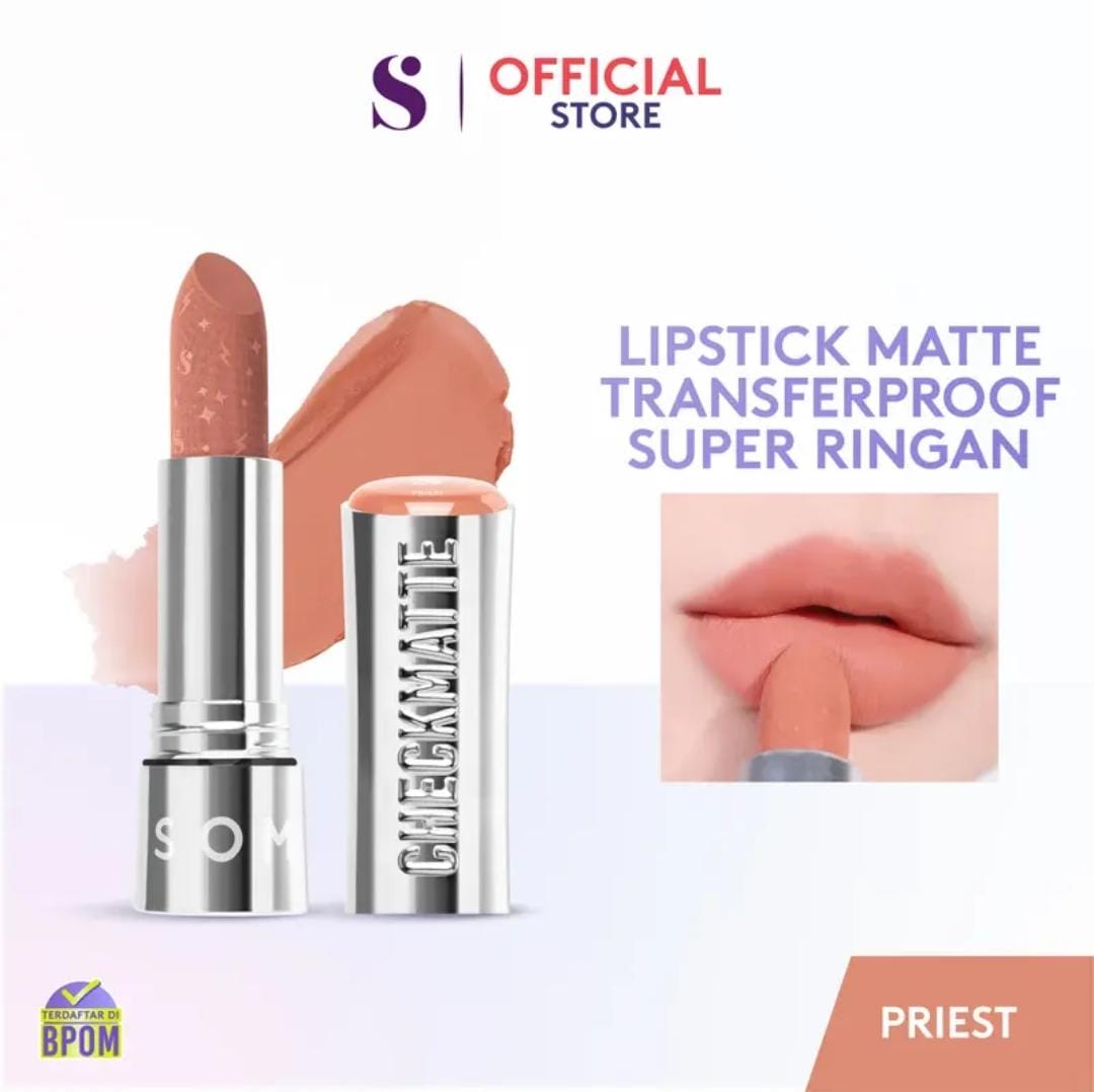 Somethinc Checkmatte Transferproof Lipstick 3.8gr - 08 Priest