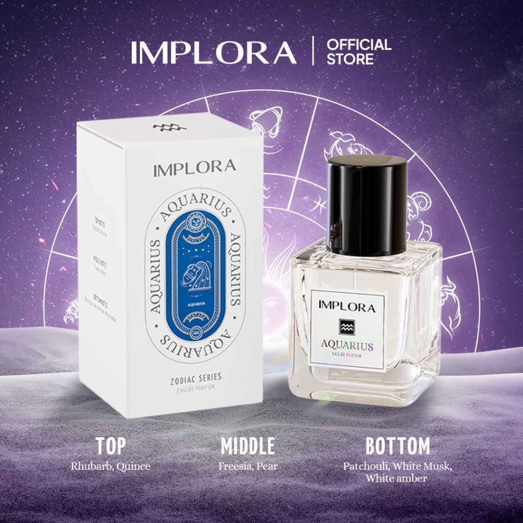 Implora Eau De Parfum Zodiac Series 30ml - Aquarius