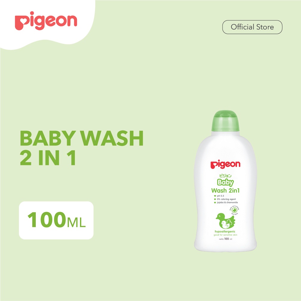 Pigeon Baby Wash 2in1 100ml -  Hair Body Wash Jojoba & Chamomile