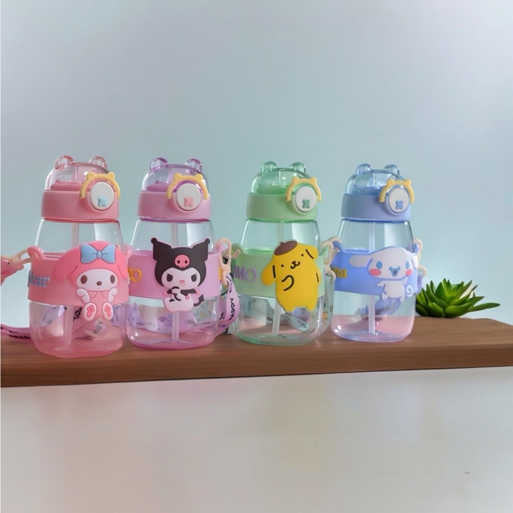 Botol Minum Anak Karakter Sanrio Series - Free Tali Strap + Stiker
