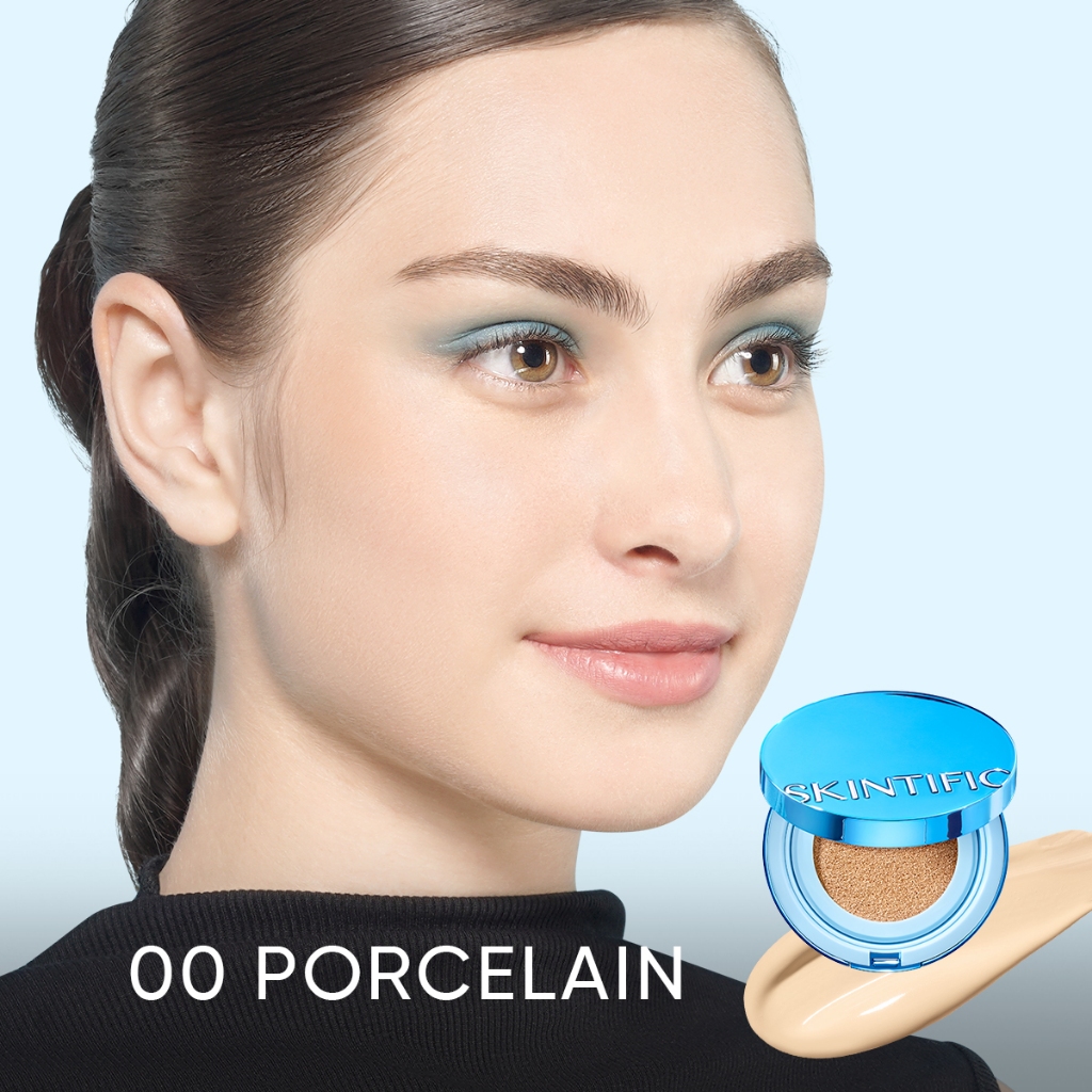 Skintific Perfect Stay Velvet Matte Cushion - 00 Porcelain