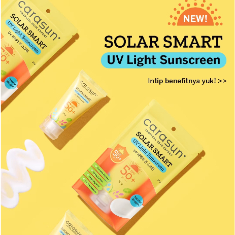 Carasun Solar Smart UV Light Sunscreen SPF50+ PA++++ 30gr