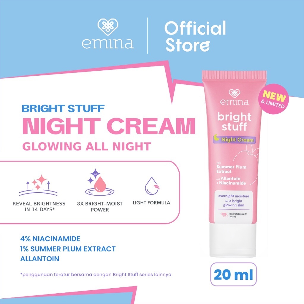 Emina Bright Stuff Night Cream 20gr