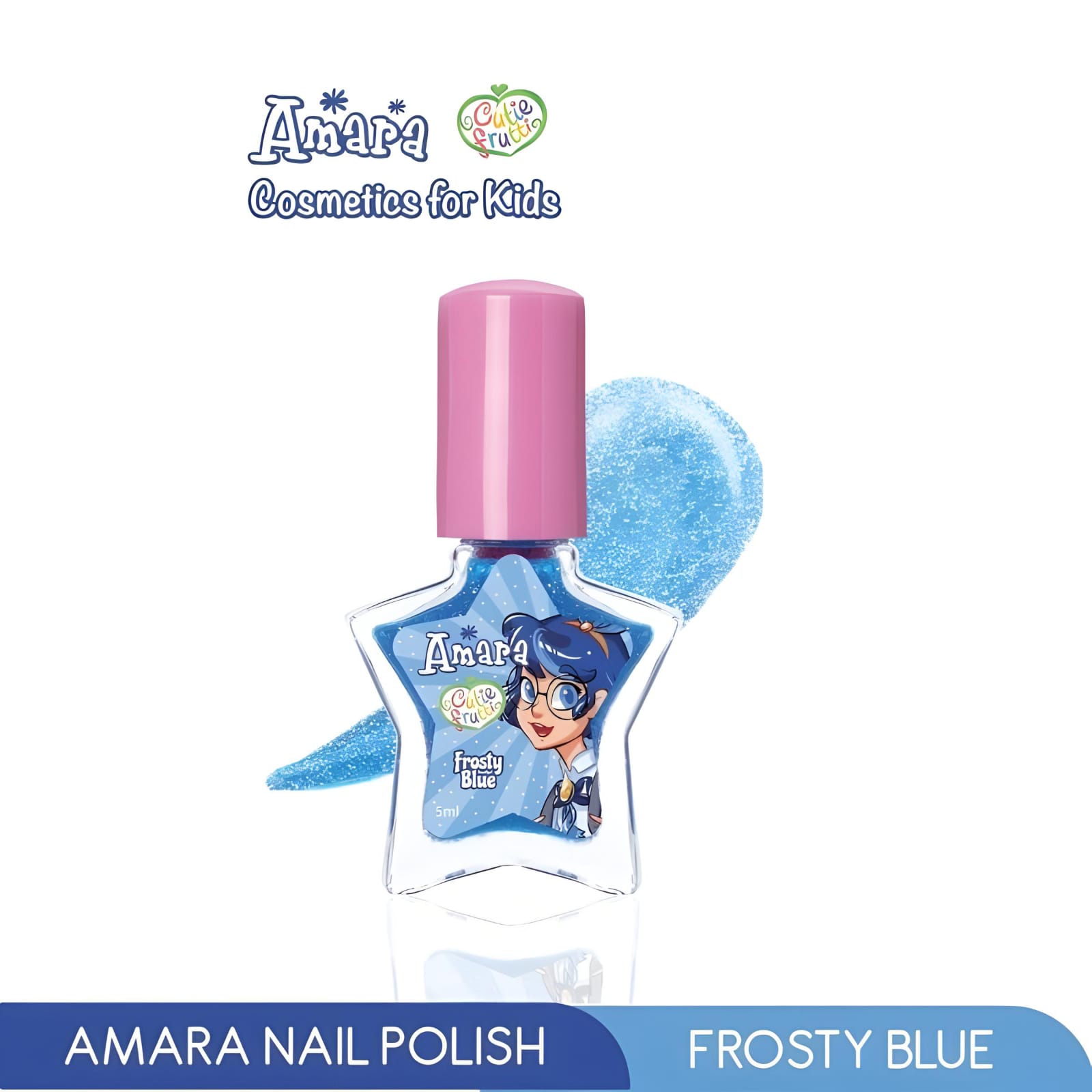Amara Nail Polish 5ml - Frosty Blue