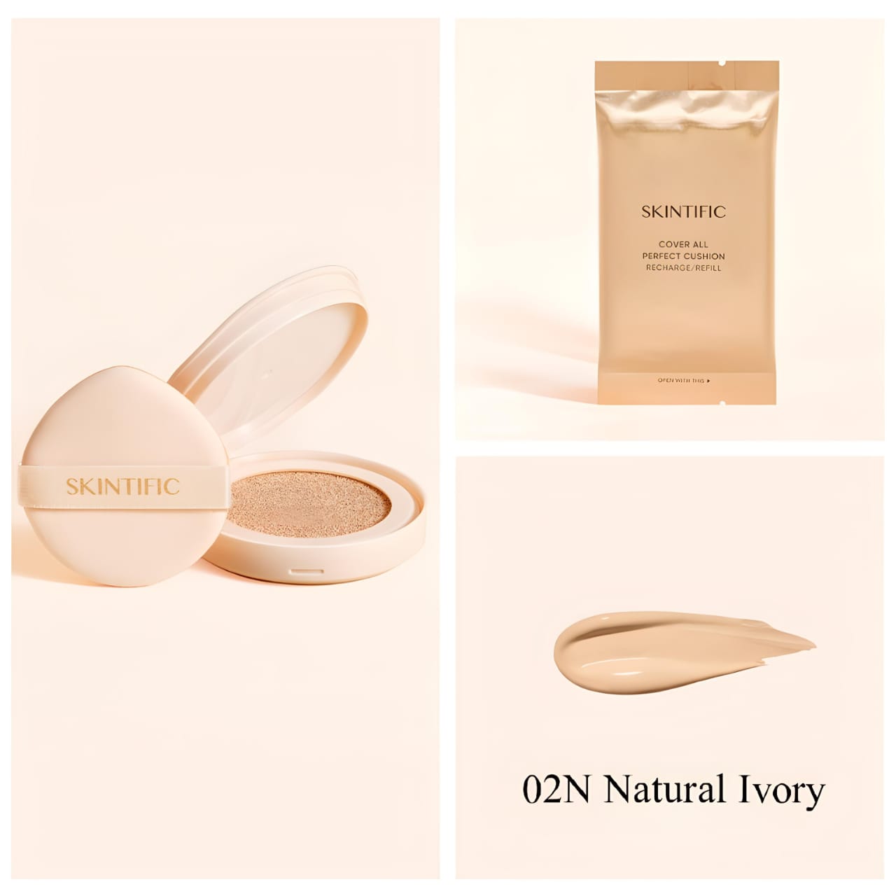 Skintific Cover All Perfect Cushion Refill - 02N Natural Ivory
