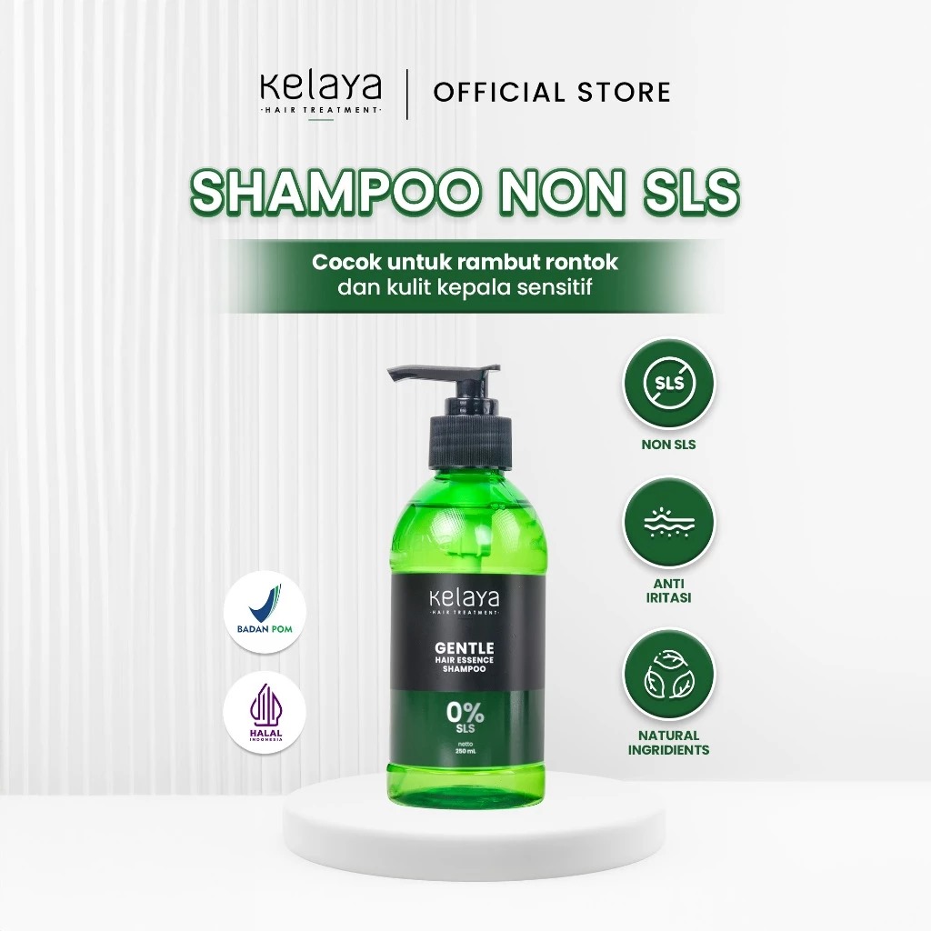 Kelaya Hair Treatment Gentle Hair Essence Shampoo 250ml - Non SLS