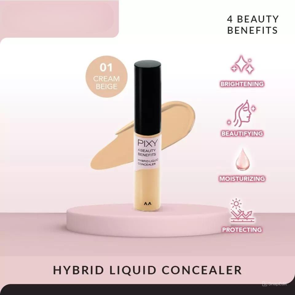Pixy 4 Beauty Benefits Hybrid Liquid Concealer - 01 Cream Beige