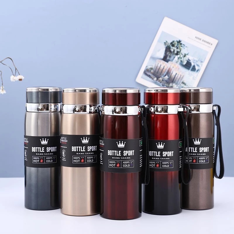 Termos Flask Metal 1000ml (314-18) - Termos Travel Botol Air Minum Tahan Panas Dingin