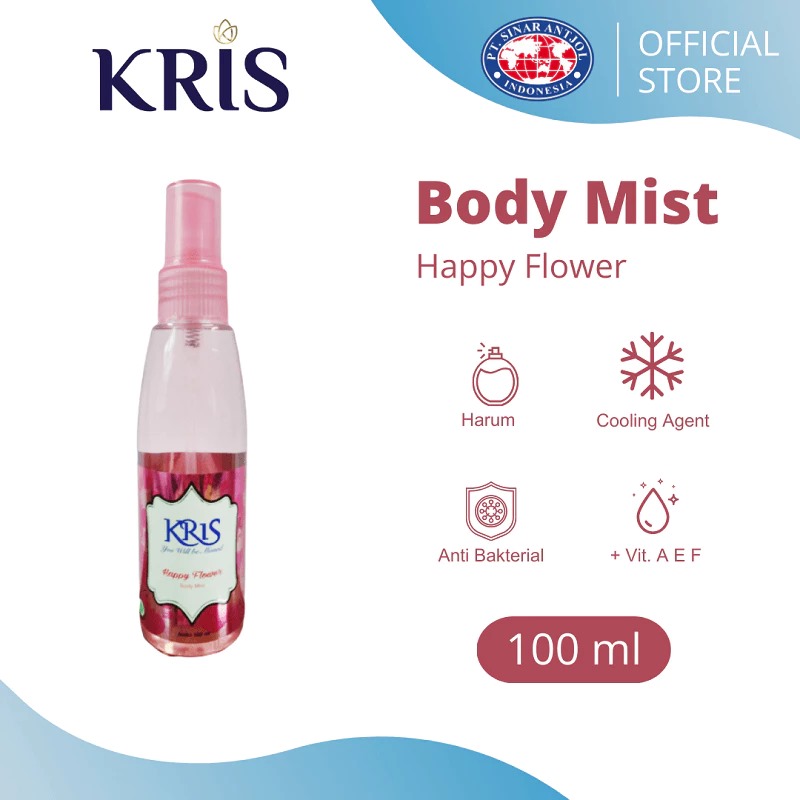 Kris Body Mist 100ml - Happy Flower (Pink)