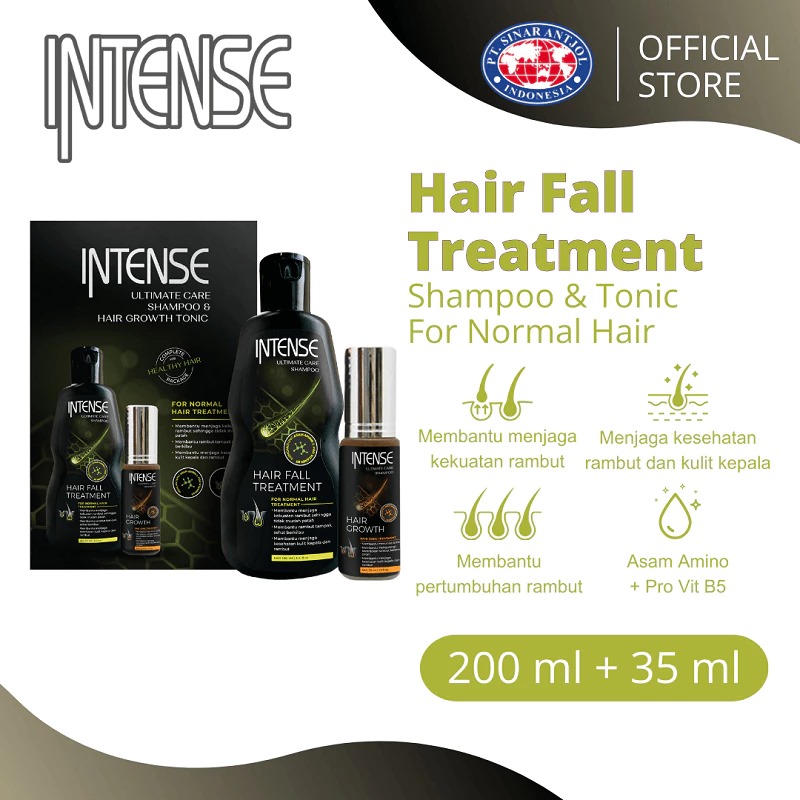 Intense Twin Pack Ultimate Care Shampoo 200ml & Hair Growth Tonic 35ml - Normal Hair