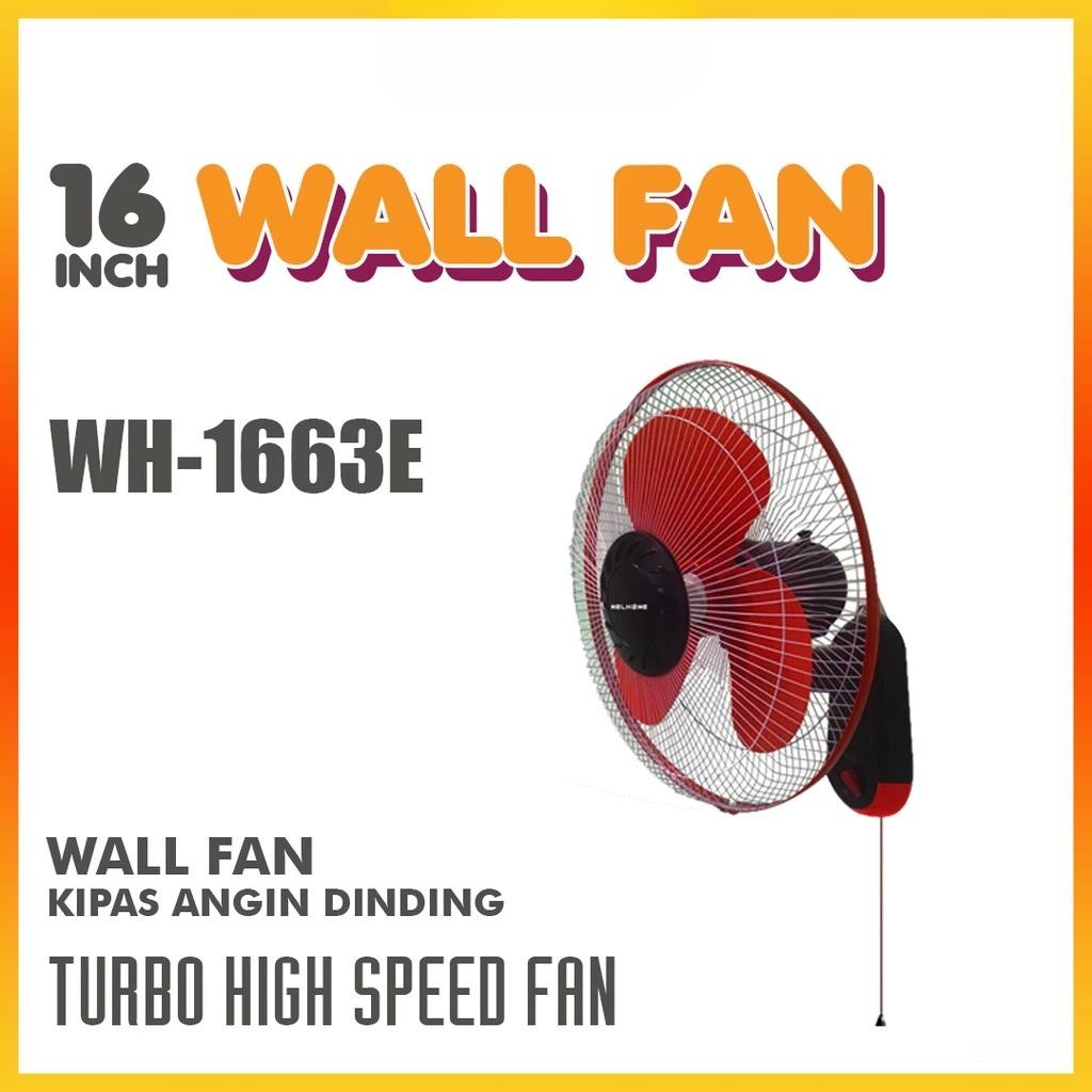 Welhome Kipas Angin Dinding WH-1663E 50Watt