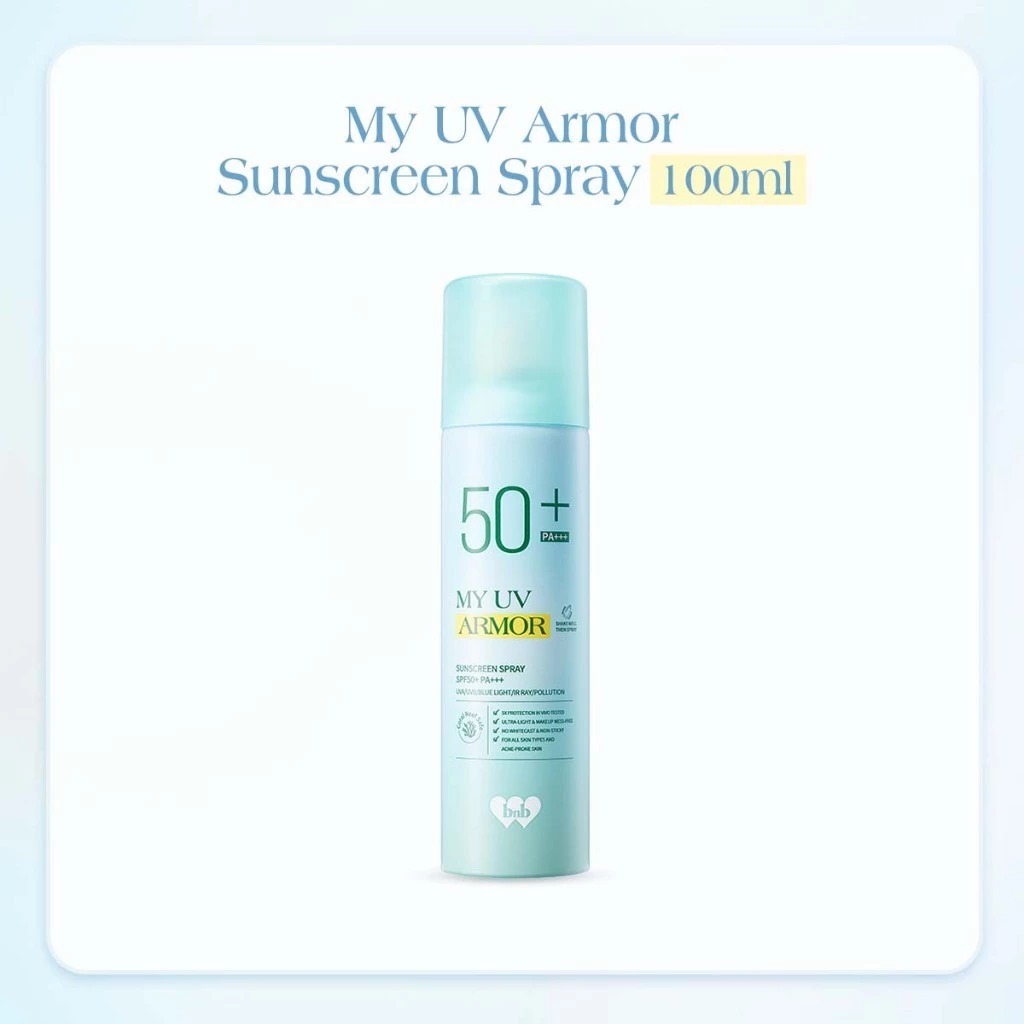 BNB Barenbliss My UV Armor Sunscreen Spray SPF50+ PA+++ 100ml