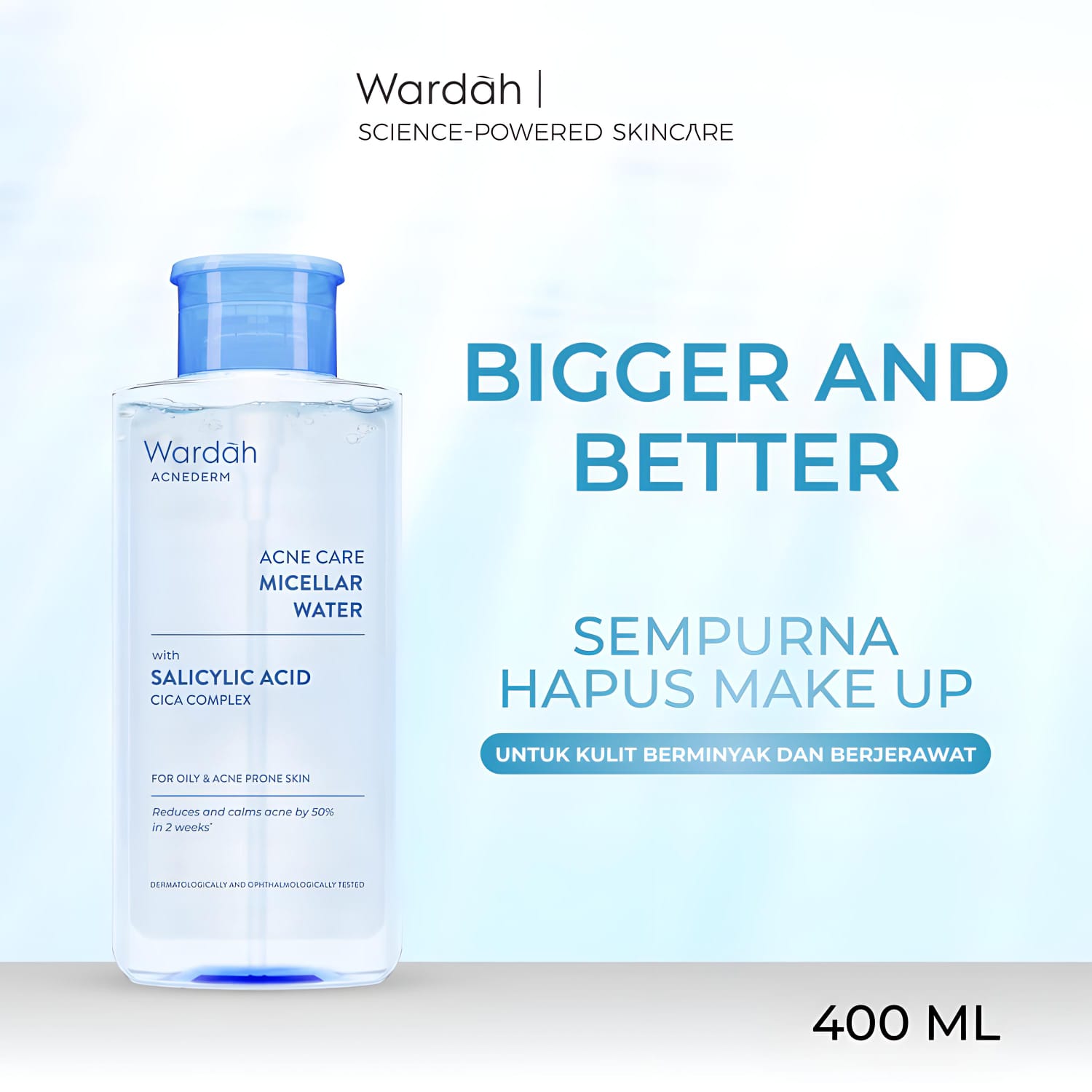 Wardah Acnederm Acne Care Micellar Water 400ml